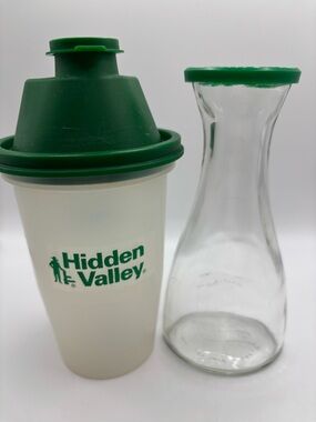 Vintage Hidden Valley Ranch Dressing Shaker Blender Bottle Good Seasons Cruet